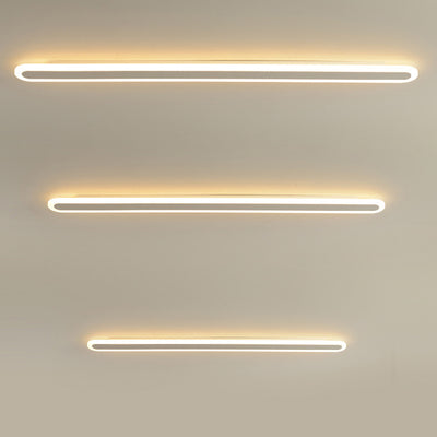 Moderne minimalistische Rechteck lange Linie Eisen Acryl LED Wandleuchte Lampe für Wohnzimmer 