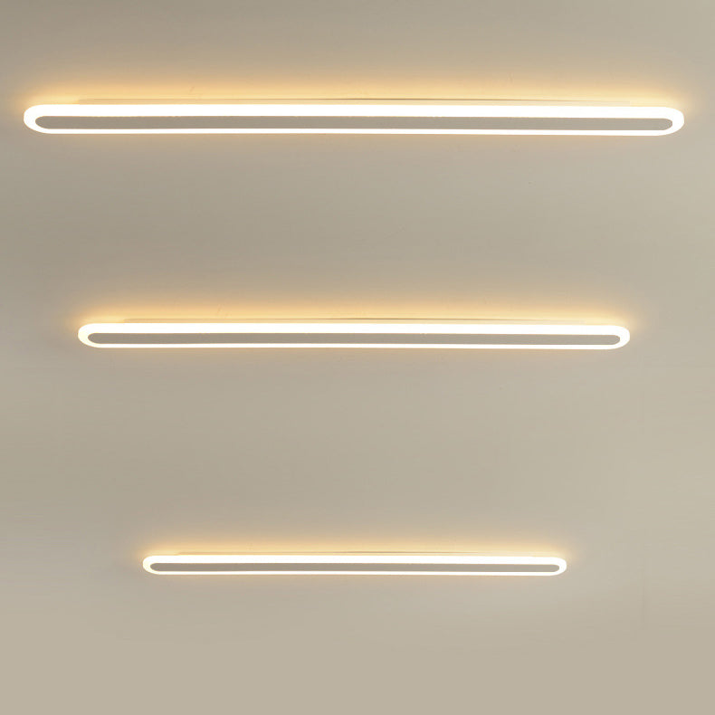 Moderne minimalistische Rechteck lange Linie Eisen Acryl LED Wandleuchte Lampe für Wohnzimmer 