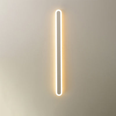 Moderne minimalistische Rechteck lange Linie Eisen Acryl LED Wandleuchte Lampe für Wohnzimmer 