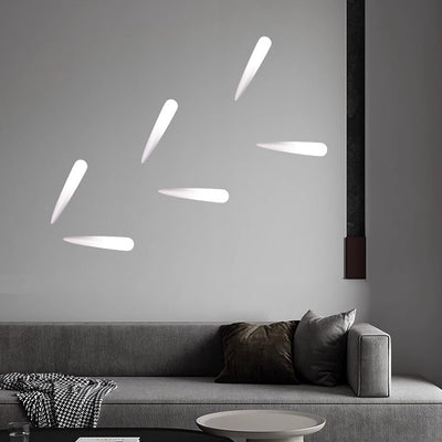 Moderne minimalistische Einbau Gips Runde 1-Licht Wandleuchte Lampe für Wohnzimmer 