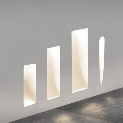 Moderne minimalistische Einbau Gips Runde 1-Licht Wandleuchte Lampe für Wohnzimmer 