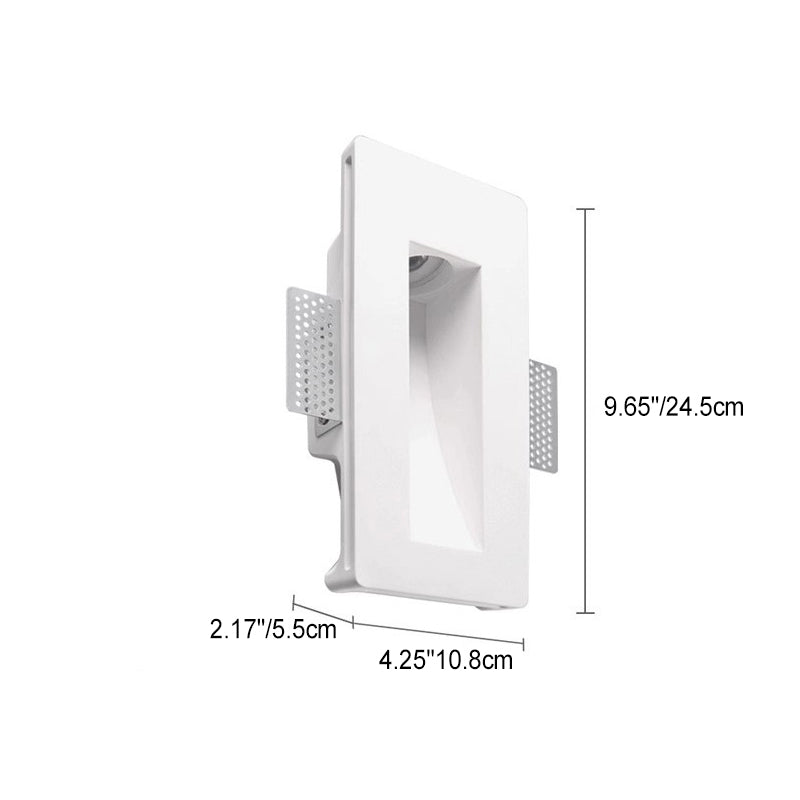 Moderne minimalistische Einbau Gips Runde 1-Licht Wandleuchte Lampe für Wohnzimmer 