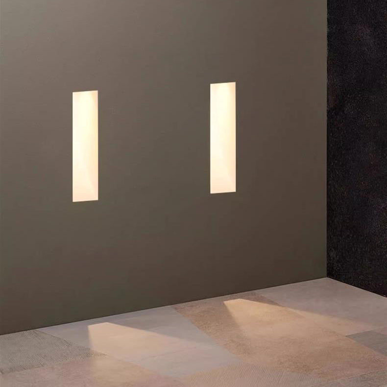 Moderne minimalistische Einbau Gips Runde 1-Licht Wandleuchte Lampe für Wohnzimmer 