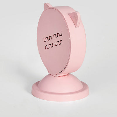 Contemporary Creative Pink Cat Ear Shape ABS USB LED Ambient Light Table Lamp For Bedroom