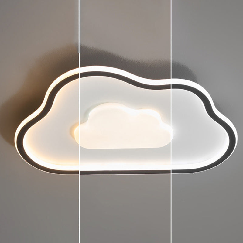 Moderne Einfachheit Kupfer Silikon Acryl Dreieck Wolke LED Unterputz Deckenleuchte für Schlafzimmer 