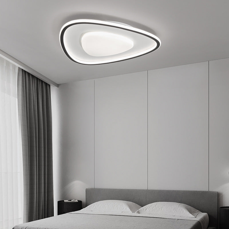 Moderne Einfachheit Kupfer Silikon Acryl Dreieck Wolke LED Unterputz Deckenleuchte für Schlafzimmer 