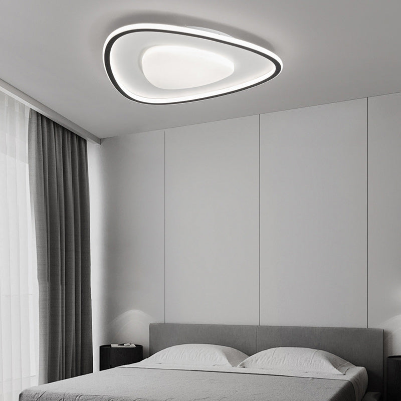 Moderne Einfachheit Kupfer Silikon Acryl Dreieck Wolke LED Unterputz Deckenleuchte für Schlafzimmer 