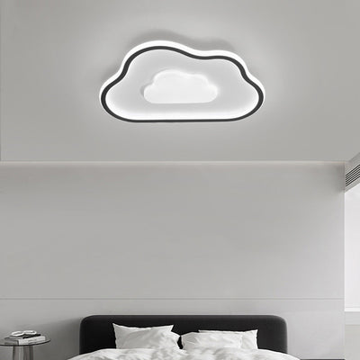 Moderne Einfachheit Kupfer Silikon Acryl Dreieck Wolke LED Unterputz Deckenleuchte für Schlafzimmer 