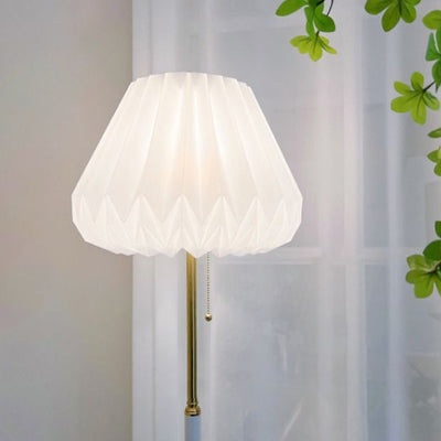 Modern Luxury Wind Skirt Shade Acrylic Iron 1-Light Standing Floor Lamp For Living Room