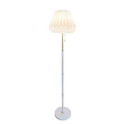 Modern Luxury Wind Skirt Shade Acrylic Iron 1-Light Standing Floor Lamp For Living Room