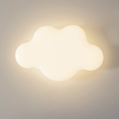 Moderne unbedeutende Creme Cloud Eisen PE LED Unterputz Deckenleuchte für Schlafzimmer 