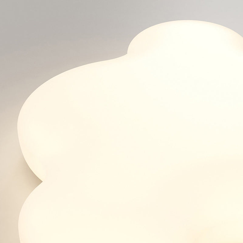 Moderne unbedeutende Creme Cloud Eisen PE LED Unterputz Deckenleuchte für Schlafzimmer 