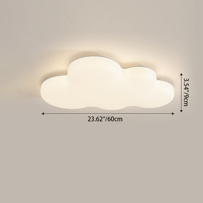 Moderne unbedeutende Creme Cloud Eisen PE LED Unterputz Deckenleuchte für Schlafzimmer 