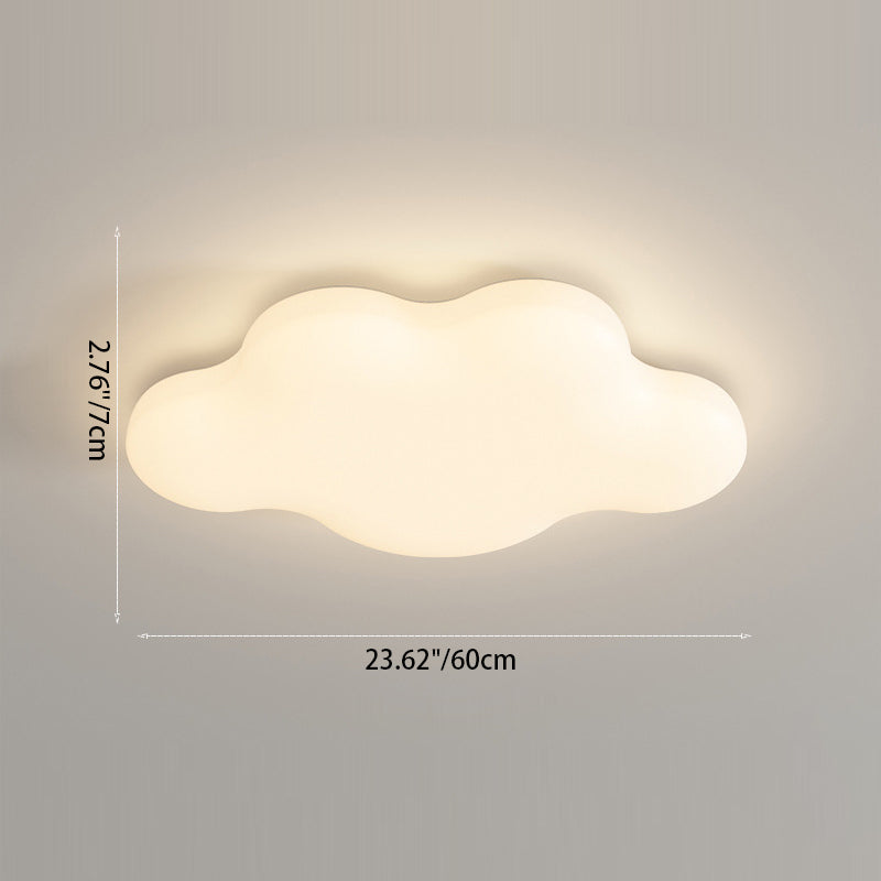 Moderne unbedeutende Creme Cloud Eisen PE LED Unterputz Deckenleuchte für Schlafzimmer 