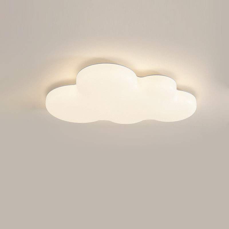 Moderne unbedeutende Creme Cloud Eisen PE LED Unterputz Deckenleuchte für Schlafzimmer 