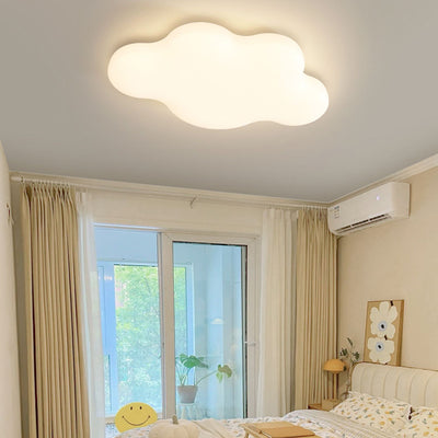 Moderne unbedeutende Creme Cloud Eisen PE LED Unterputz Deckenleuchte für Schlafzimmer 