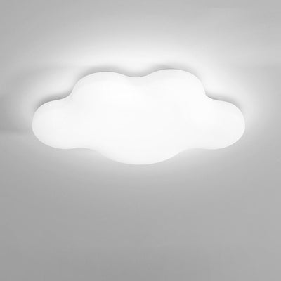 Moderne unbedeutende Creme Cloud Eisen PE LED Unterputz Deckenleuchte für Schlafzimmer 