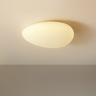 Moderne unbedeutende Kiesel-Form-Hardware PET LED Unterputz-Deckenleuchte für Schlafzimmer 