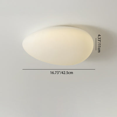 Moderne unbedeutende Kiesel-Form-Hardware PET LED Unterputz-Deckenleuchte für Schlafzimmer 