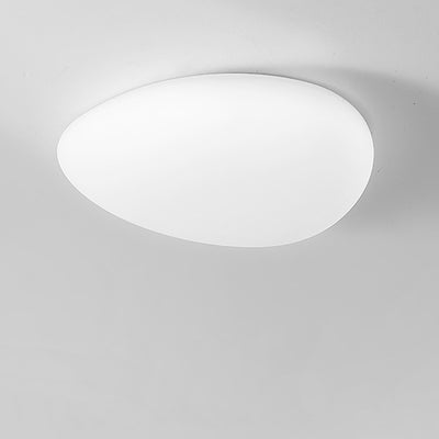 Moderne unbedeutende Kiesel-Form-Hardware PET LED Unterputz-Deckenleuchte für Schlafzimmer 