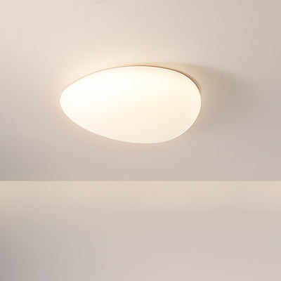 Moderne unbedeutende Kiesel-Form-Hardware PET LED Unterputz-Deckenleuchte für Schlafzimmer 