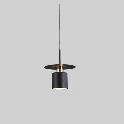 Modern Minimalist Hammered Metal Shade Iron 1-Light Pendant Light For Dining Room