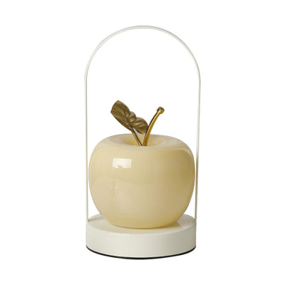 Contemporary Creative USB Portable Iron Glass Apple LED Table Lamp Night Light For Bedroom