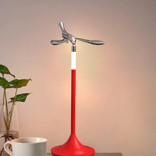 Contemporary Creative USB Balance Bird Aluminum Acrylic LED Table Lamp Night Light For Bedside