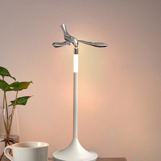 Contemporary Creative USB Balance Bird Aluminum Acrylic LED Table Lamp Night Light For Bedside