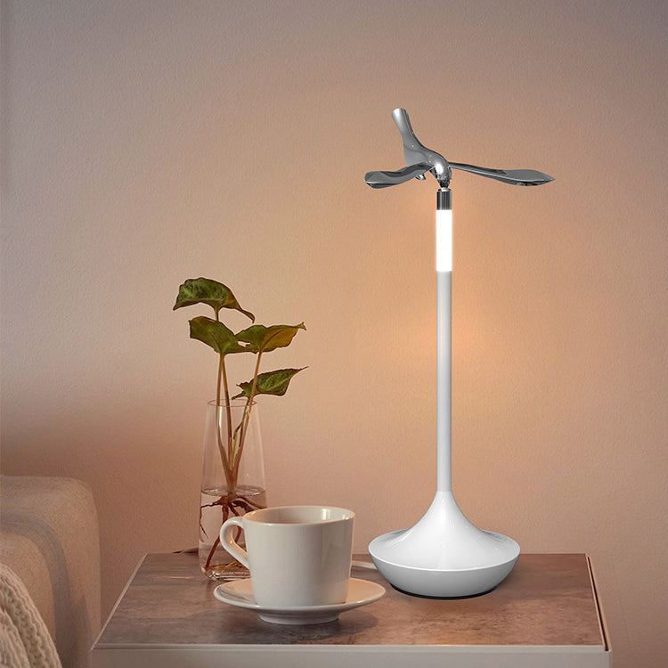 Contemporary Creative USB Balance Bird Aluminum Acrylic LED Table Lamp Night Light For Bedside