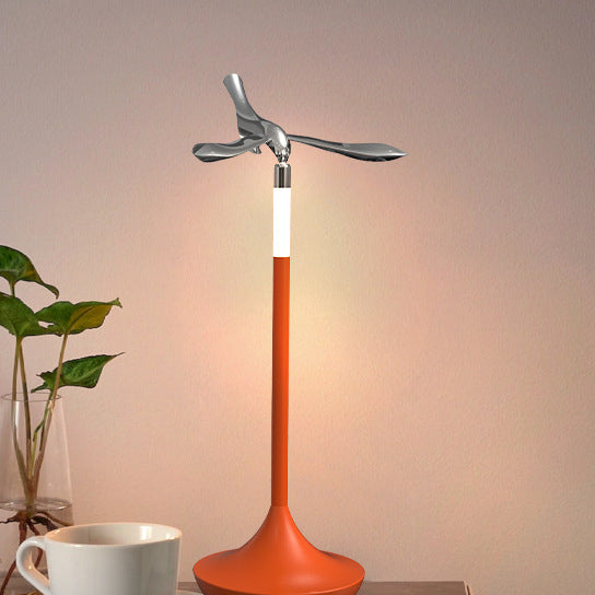 Contemporary Creative USB Balance Bird Aluminum Acrylic LED Table Lamp Night Light For Bedside