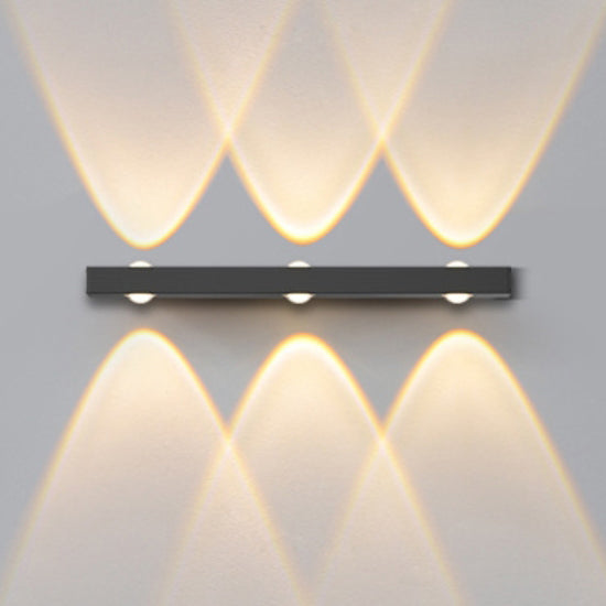 Moderne minimalistische lange Multi Lichter Aluminium LED Wandleuchte Lampe für Flur 