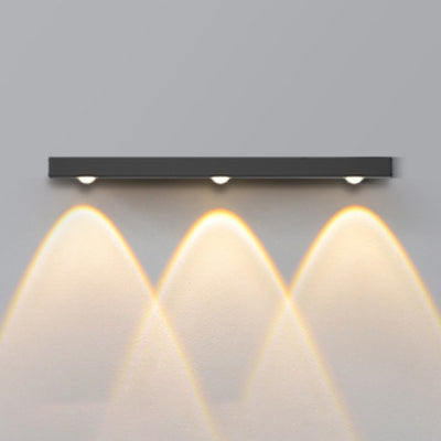 Moderne minimalistische lange Multi Lichter Aluminium LED Wandleuchte Lampe für Flur 