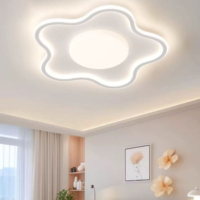 Zeitgenössische kreative Stern Eisen Aluminium Acryl Silikon LED Unterputz Deckenleuchte für Schlafzimmer 