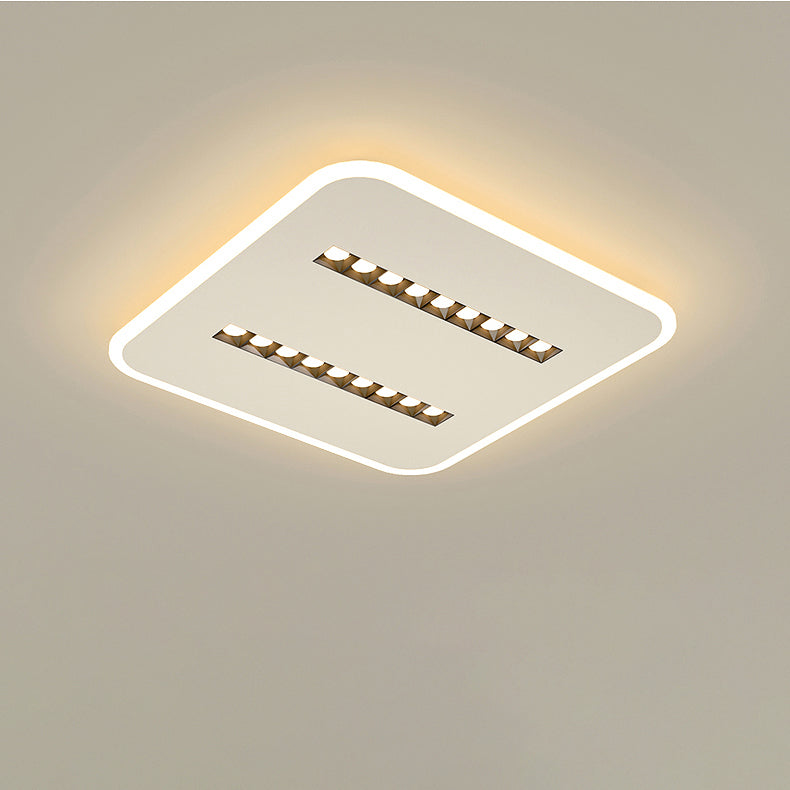 Moderne minimalistische quadratische rechteckige Eisen Aluminium Acryl Spotlight LED Unterputz Deckenleuchte für Wohnzimmer 