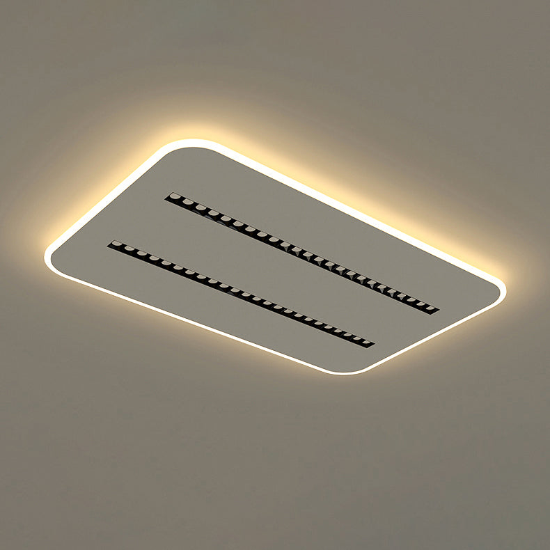 Moderne minimalistische quadratische rechteckige Eisen Aluminium Acryl Spotlight LED Unterputz Deckenleuchte für Wohnzimmer 