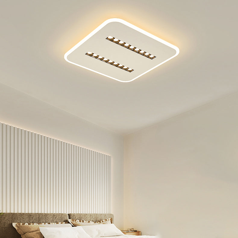 Moderne minimalistische quadratische rechteckige Eisen Aluminium Acryl Spotlight LED Unterputz Deckenleuchte für Wohnzimmer 