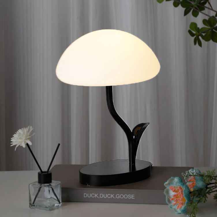 Contemporary Creative Mushroom Shape Iron ABS USB LED Table Lamp For Bedroom