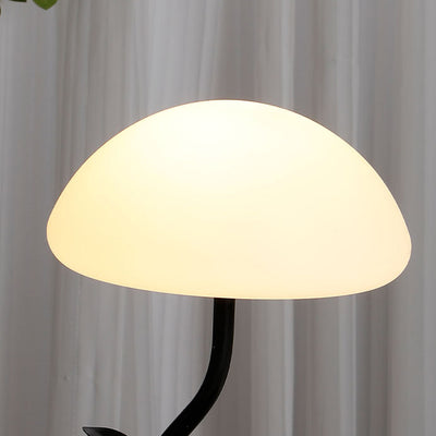 Contemporary Creative Mushroom Shape Iron ABS USB LED Table Lamp For Bedroom