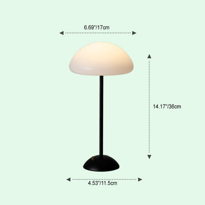 Contemporary Creative Mushroom Shape Iron ABS USB LED Table Lamp For Bedroom