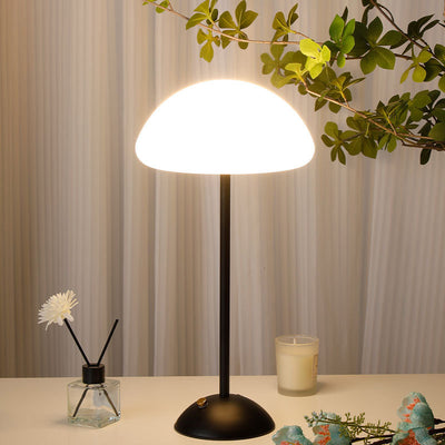 Contemporary Creative Mushroom Shape Iron ABS USB LED Table Lamp For Bedroom