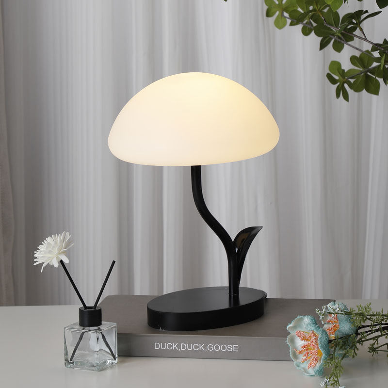 Contemporary Creative Mushroom Shape Iron ABS USB LED Table Lamp For Bedroom