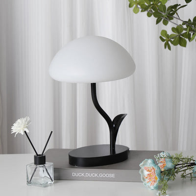 Contemporary Creative Mushroom Shape Iron ABS USB LED Table Lamp For Bedroom