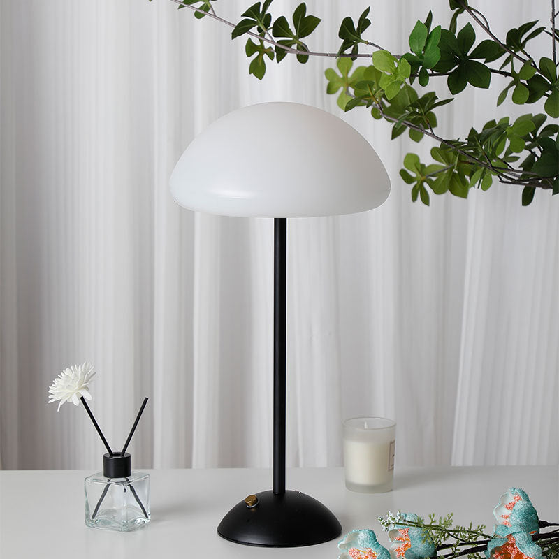 Contemporary Creative Mushroom Shape Iron ABS USB LED Table Lamp For Bedroom