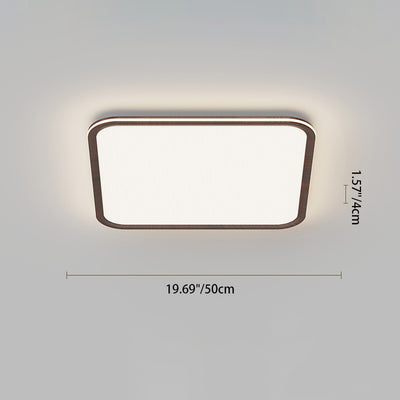 Modern Minimalist Round Square Steering Wheel Iron Aluminum Silicone Acrylic LED Flush Mount Ceiling Light For Bedroom