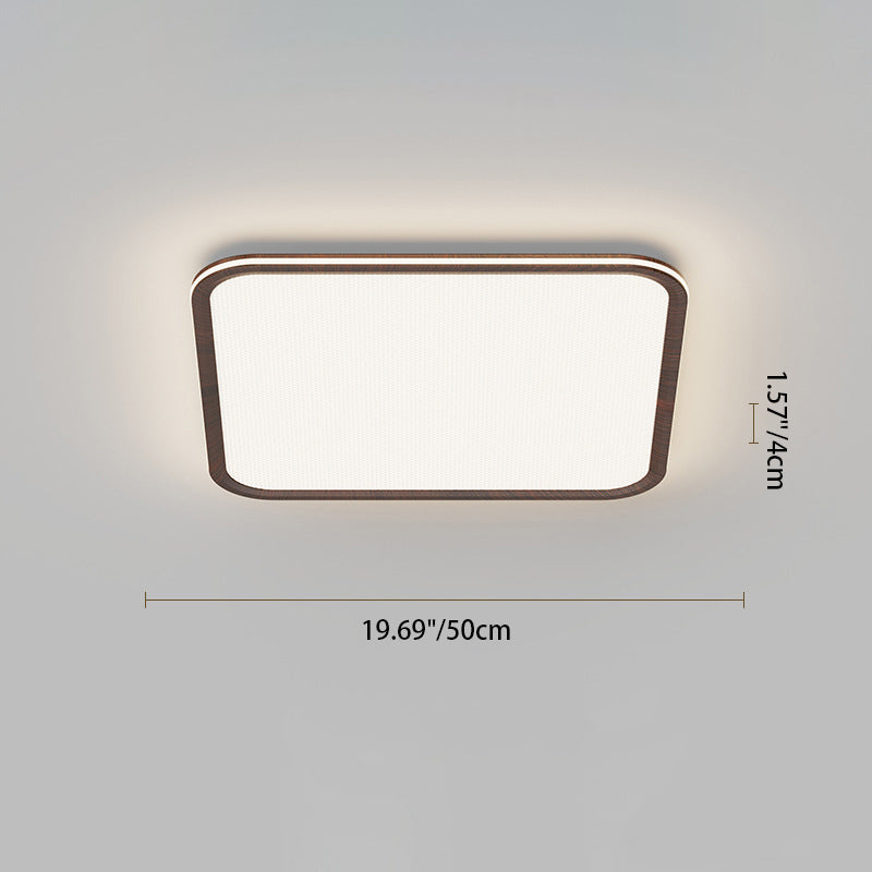 Modern Minimalist Round Square Steering Wheel Iron Aluminum Silicone Acrylic LED Flush Mount Ceiling Light For Bedroom