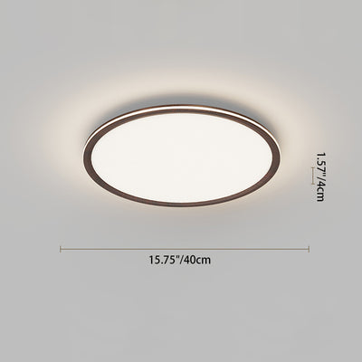 Modern Minimalist Round Square Steering Wheel Iron Aluminum Silicone Acrylic LED Flush Mount Ceiling Light For Bedroom