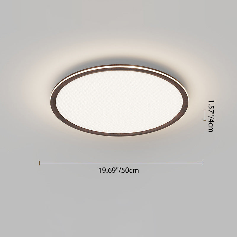 Modern Minimalist Round Square Steering Wheel Iron Aluminum Silicone Acrylic LED Flush Mount Ceiling Light For Bedroom