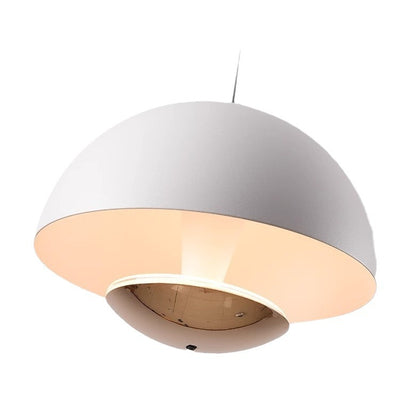 Modern Luxury Hand-Controlled Semi Circular Iron Aluminum LED Pendant Light For Bedroom