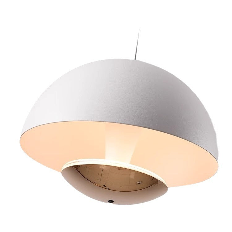 Modern Luxury Hand-Controlled Semi Circular Iron Aluminum LED Pendant Light For Bedroom